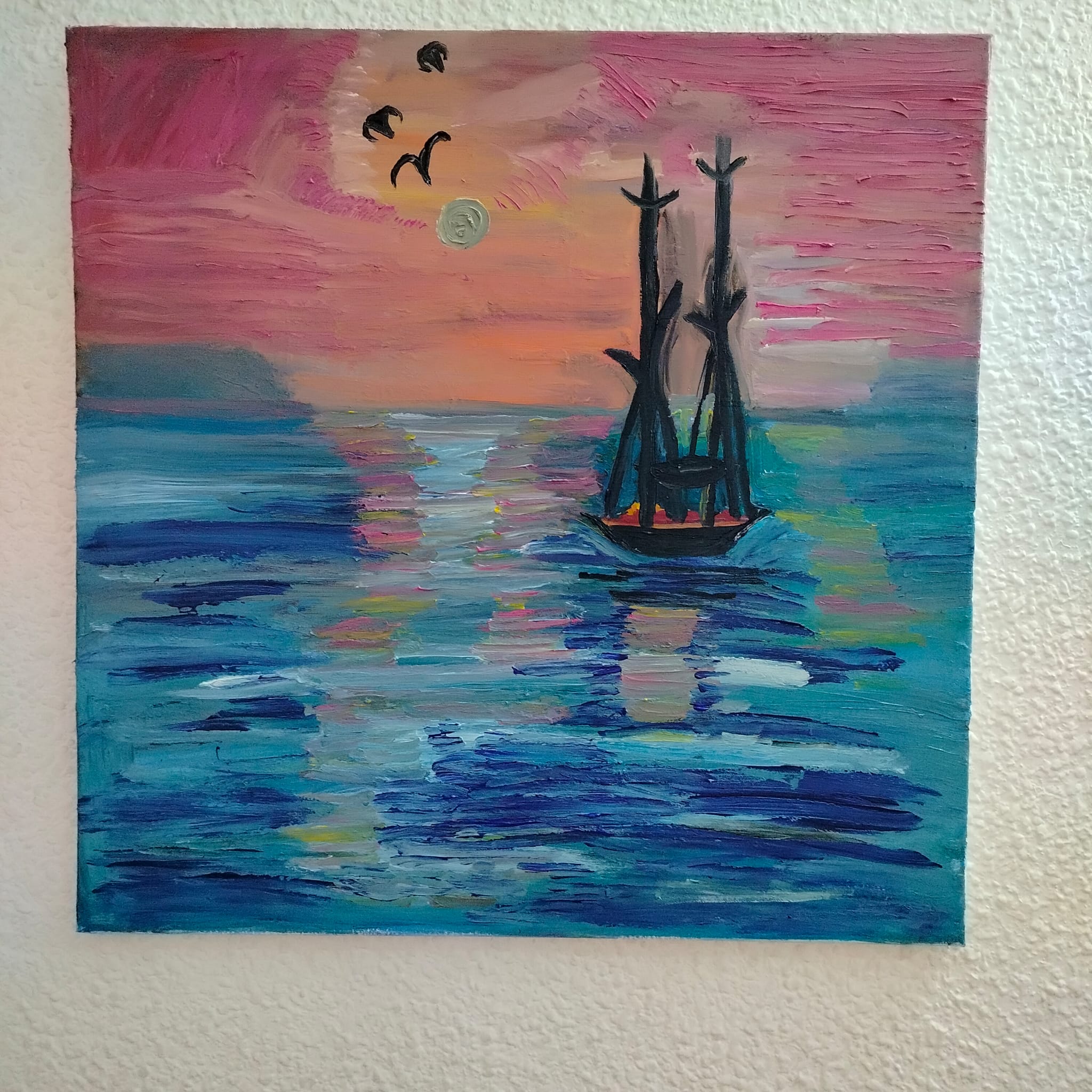 Barco al atardecer
